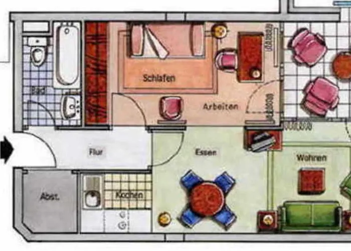 2 Raum Morgensonne Mit Balkon Apartmán Sellin (Rugen)